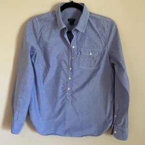 J.Crew Blue Casual Button Down Long Sleeve Shirt XS